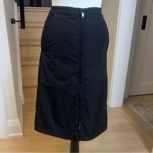 COS Black Quilted Padded Pencil Skirt Front Zipper Size 2